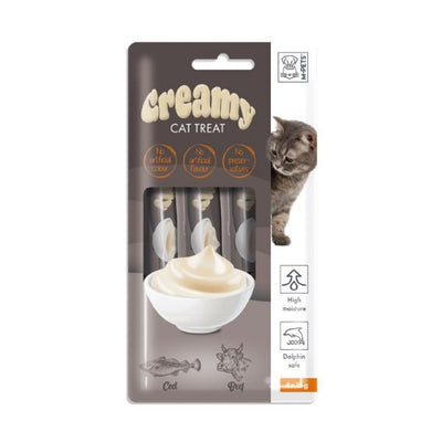 M-Pets Creamy Morina Balıklı Biftekli Kedi Ödülü 4x15gr