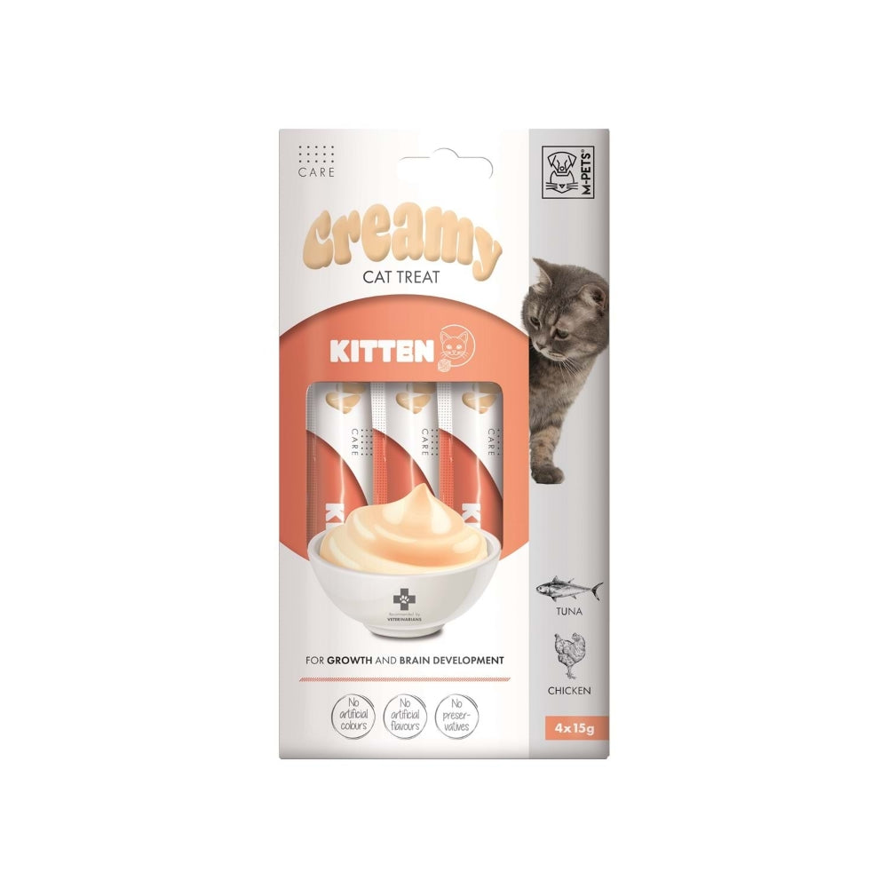 M-Pets Kitten Fonksiyonel Creamy Kedi Ödülü 4x15gr
