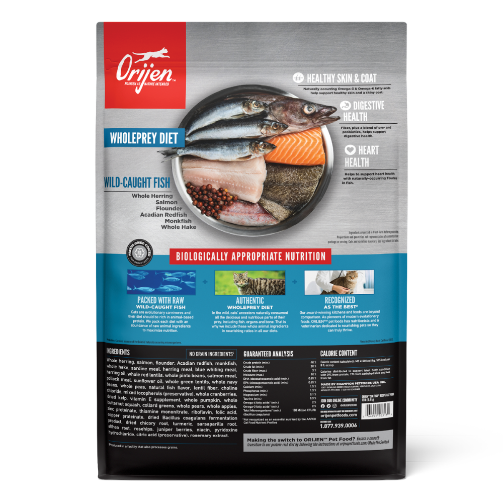 Orijen Six Fish Kedi Maması 1.8 Kg - Tüm Irk Ve Yaşam Evreleri İçin