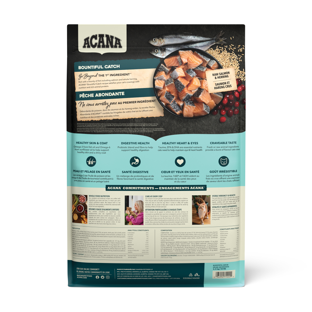 Acana Bountiful Catch Yetişkin Kedi Maması 1.8 Kg