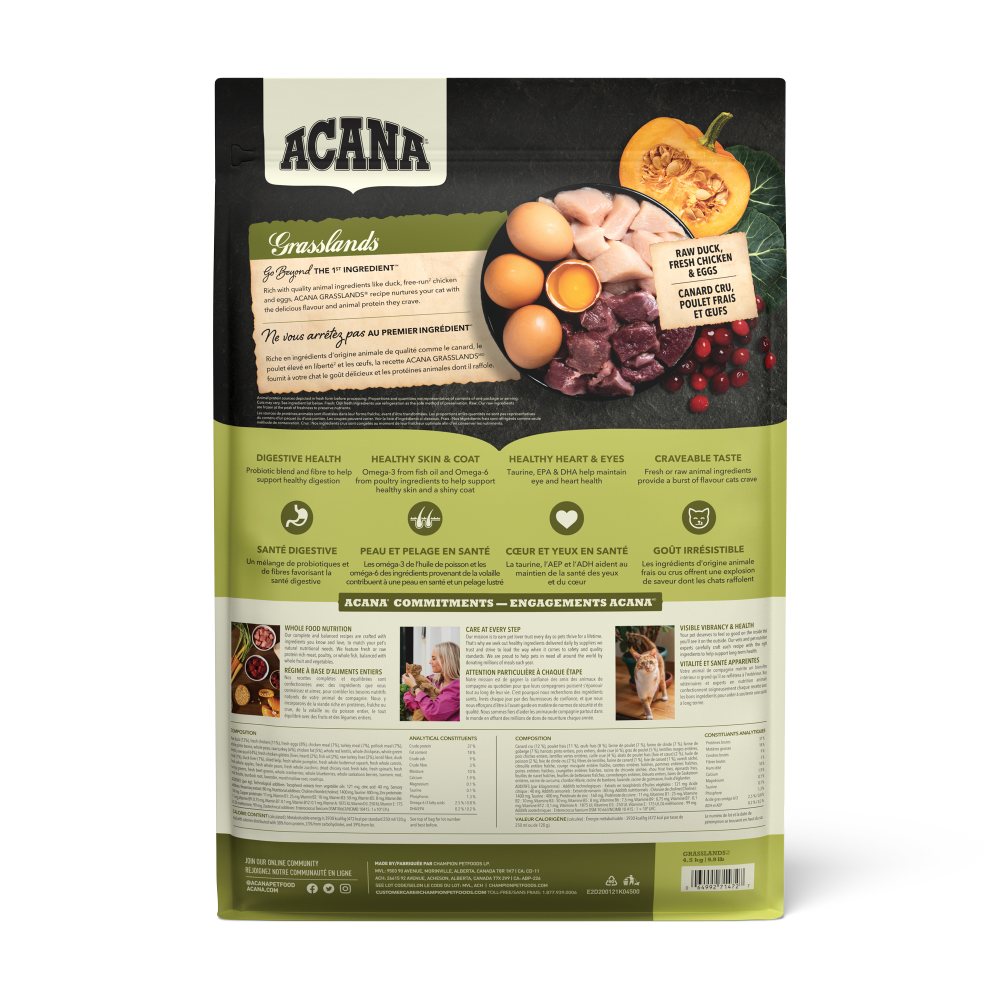 Acana Grasslands Kedi Maması 1.8 Kg - Tüm ırk ve yaşam evreleri için