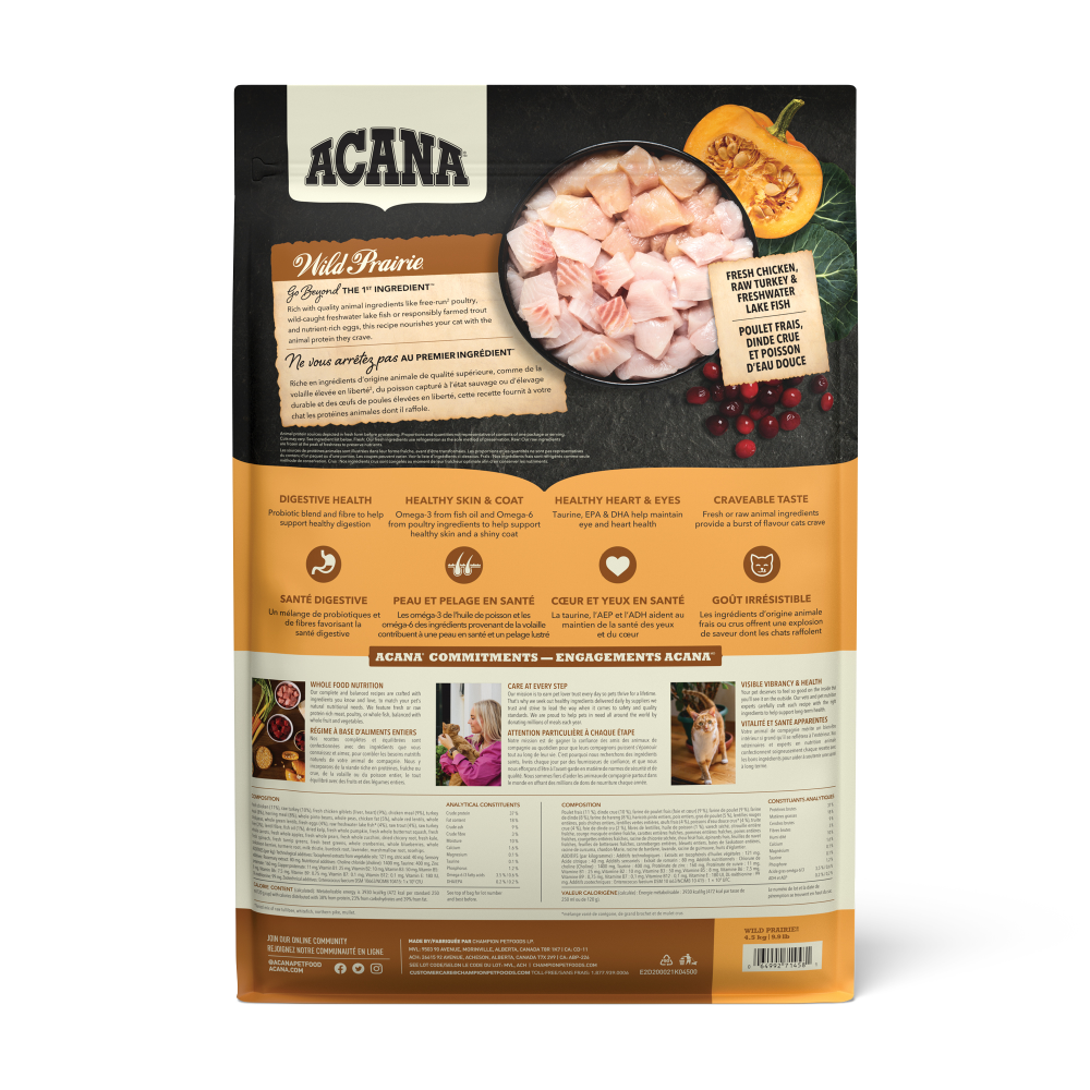ACANA Wild Prairie Highest Protein (Yüksek Protein) Kedi Maması 1,8kg - Tüm ırk ve yaşam evreleri için
