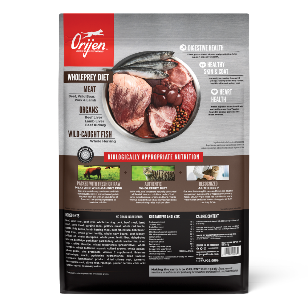 Orijen Regional Red Kedi Maması 1.8 Kg - Tüm Irk Ve Yaşam Evreleri İçin
