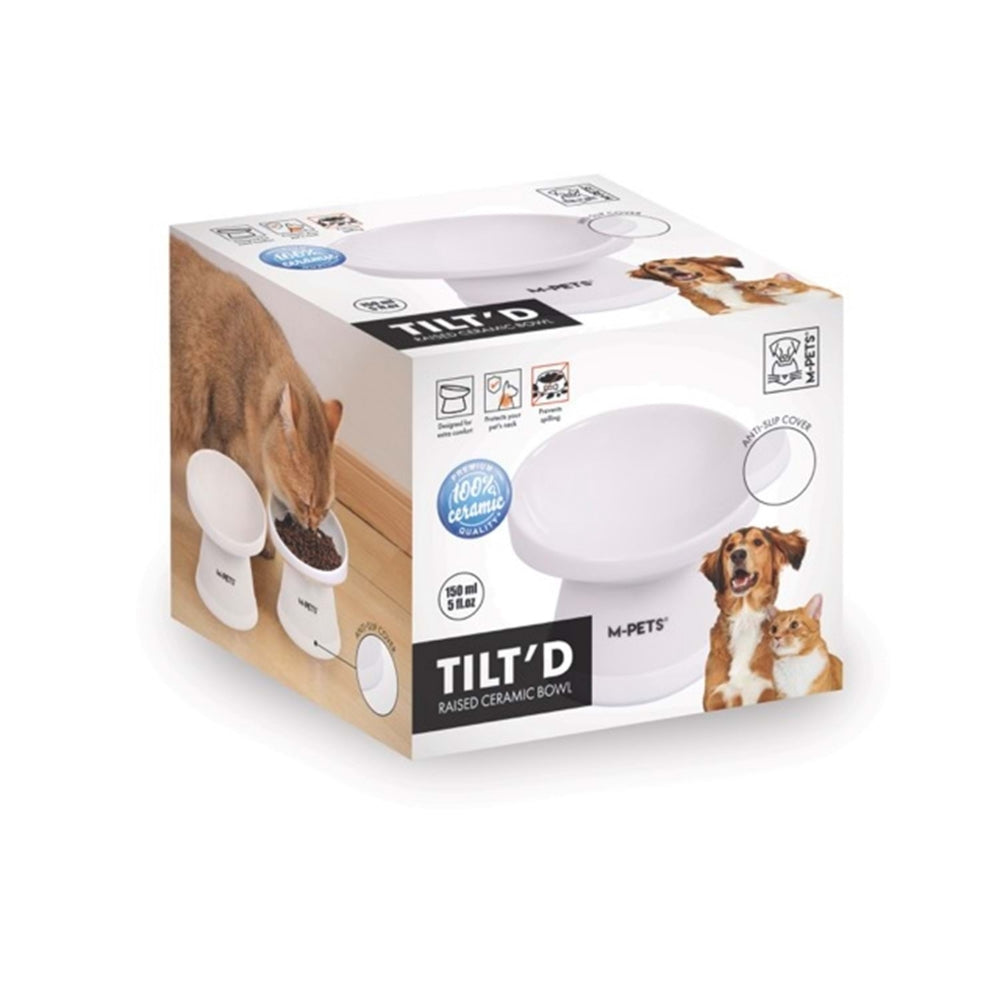 M-Pets Tıltd Seramik Mama Kabı 150ml White