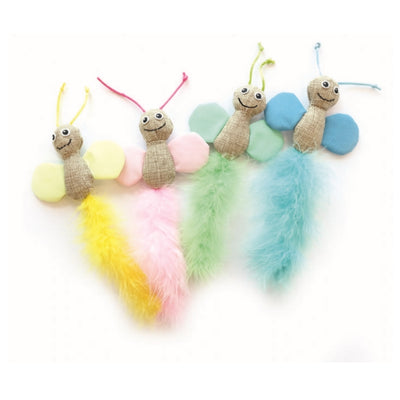 M-Pets Butterfly Kedi Oyuncağı Mix Color