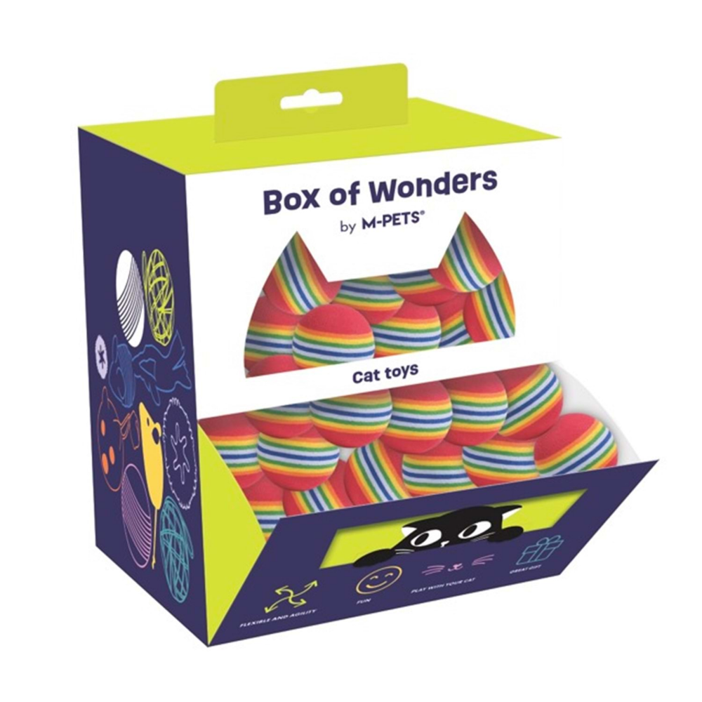 M-Pets Wonders Rainbow Ball Kedi Oyuncağı