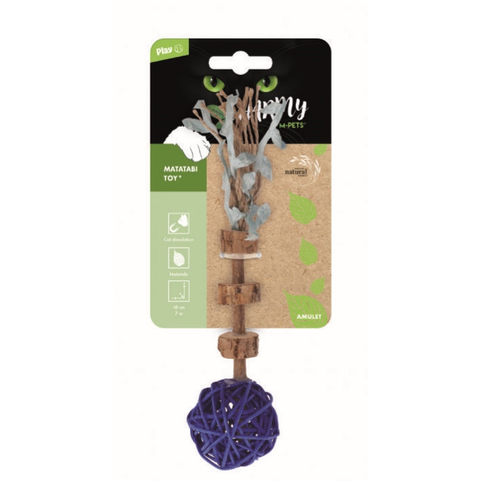 M-Pets Charmy Amulet Matatabi Kedi Oyuncağı Blue