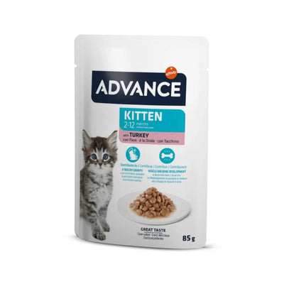 Advance Cat Kıtten Turkey Wet Pouch 85gr