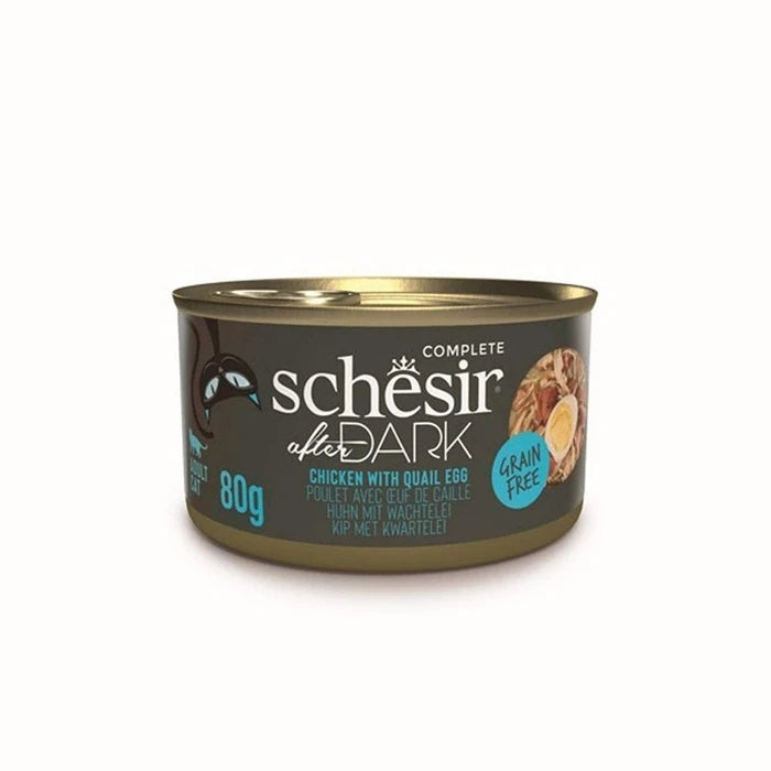 Schesir After Dark Tavuk ile Bıldırcın Yumurtası Paté Yetişkin Kedi Konservesi 80g