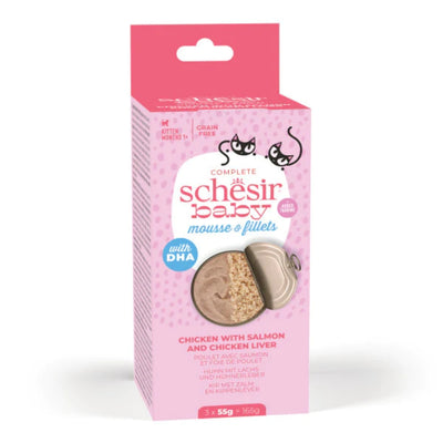Schesir Baby Tavuk ile Somon Mus ve Fileto Konserve 55g