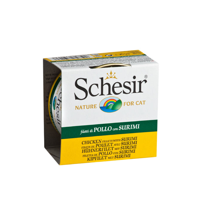 Schesir Yengeç Etli Ve Tavuk Fileto Jöleli Yetişkin Kedi Yaş Maması 85gr