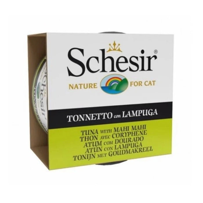 Schesir Jelly Ton Balığı ve Mahi Mahi Balığı Jöle İçinde Yetişkin Kedi Konservesi 85g