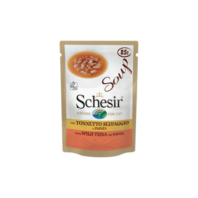 Schesir Doğal Ton Balıklı Ve Papayalı Kedi Çorbası 85gr