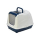 Moderna Flip Kapalı Kedi Tuvaleti 57cm Lacivert