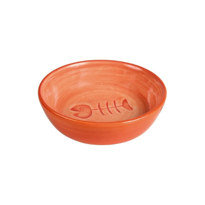 Trixie Seramik Kedi Mama Ve Su Kabı Kılçık Desenli 0,2 L / 13 Cm Çeşitli Renklerde