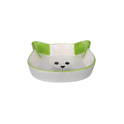 Trixie Seramik Kedi Mama Ve Su Kabı Kedi Kafası Desenli, 0,25 L / 12 × 12 Cm, Çeşitli Renklerde