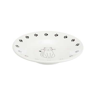 Trixie Seramik Kedi Mama Ve Su Kabı 0,2 L / 15 Cm, Beyaz