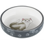 Trixie Seramik Kedi Mama Ve Su Kabı 0,3 L, 15 Cm, Gri/Beyaz