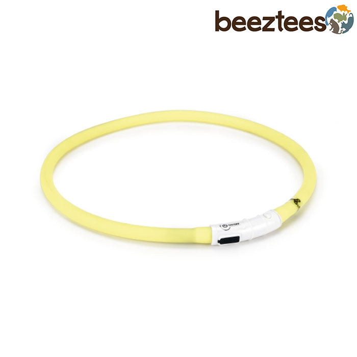 Beeztees Işıklı Köpek Boyun Tasması Sarı 10mm*70cm