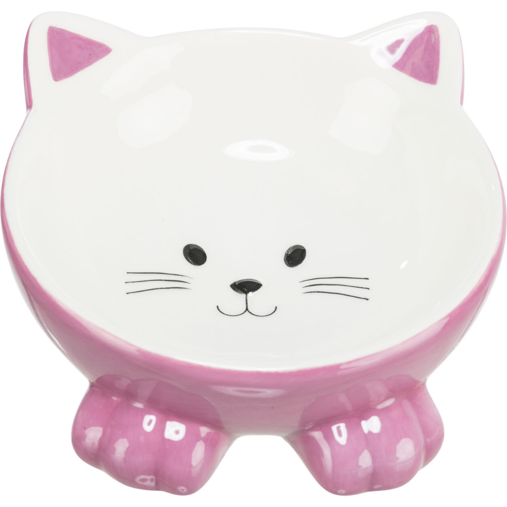 Trixie Yükseltilmiş Seramik Kedi Mama Kabı 0,15 L, 14 Cm Çeşitli Renklerde
