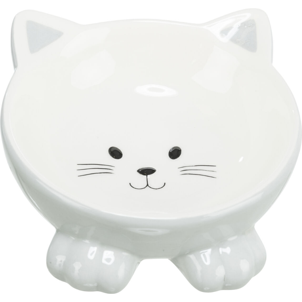 Trixie Yükseltilmiş Seramik Kedi Mama Kabı 0,15 L, 14 Cm Çeşitli Renklerde