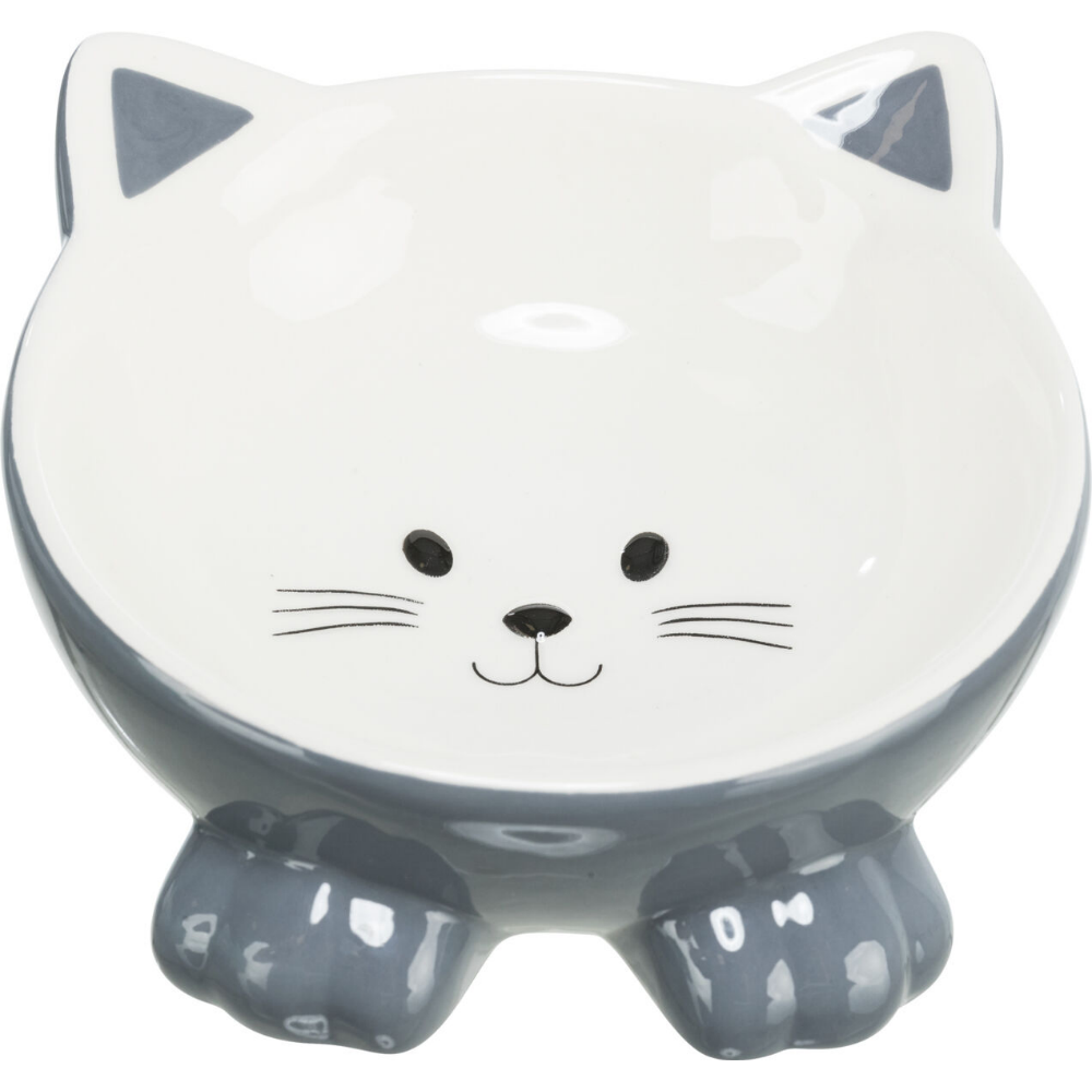 Trixie Yükseltilmiş Seramik Kedi Mama Kabı 0,15 L, 14 Cm Çeşitli Renklerde