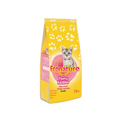 Econature Plus Yavru Kuru Kedi Maması (Kitten) Tavuk Etli 15KG