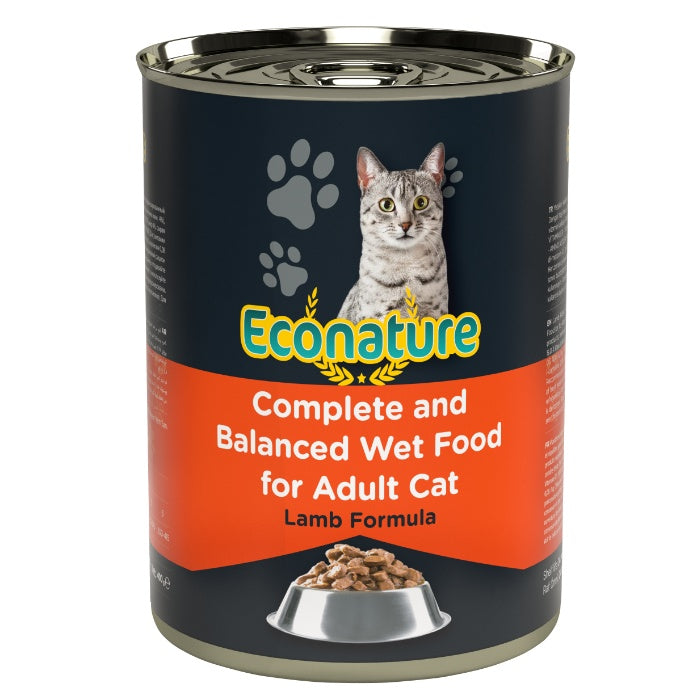 Econature Yetişkin Kedi Kuzu Etli 400gr