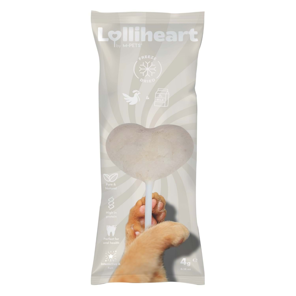 M-Pets Lolliheart Sütlü Kedi Ödülü 4Gr