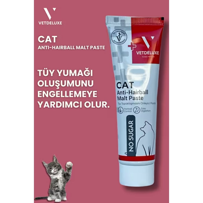 VETDELUXE Antihairball Malt Paste 100gr
