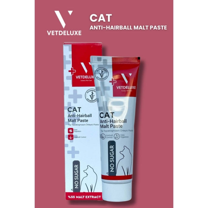 VETDELUXE Antihairball Malt Paste 100gr
