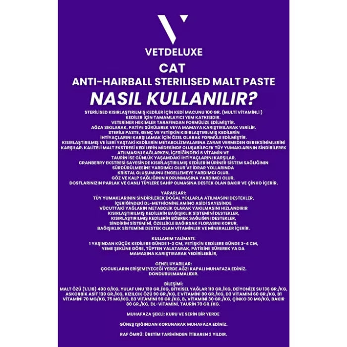 VETDELUXE Sterilised Malt Paste 100gr
