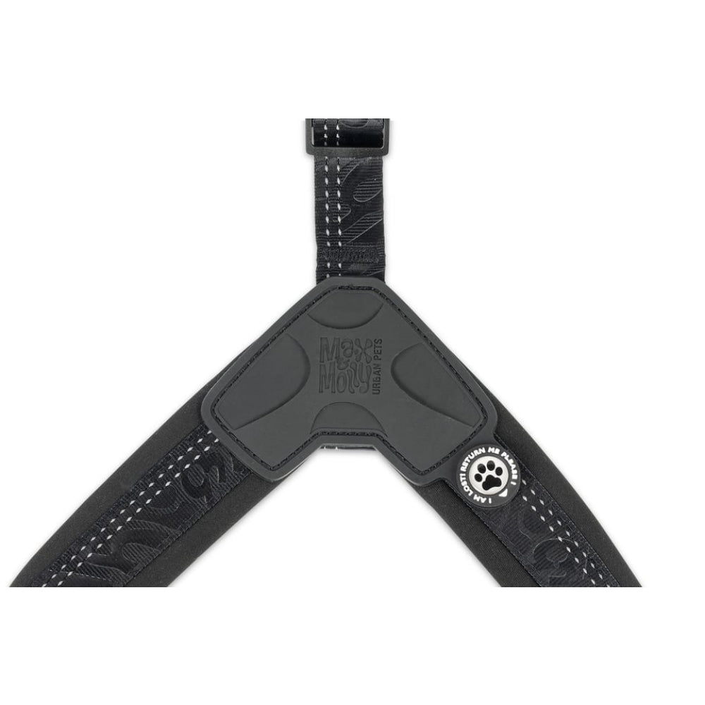 Matrix 2.0 Akıllı Künyeli Q-Fit Köpek Göğüs Tasması - Black (XXS)