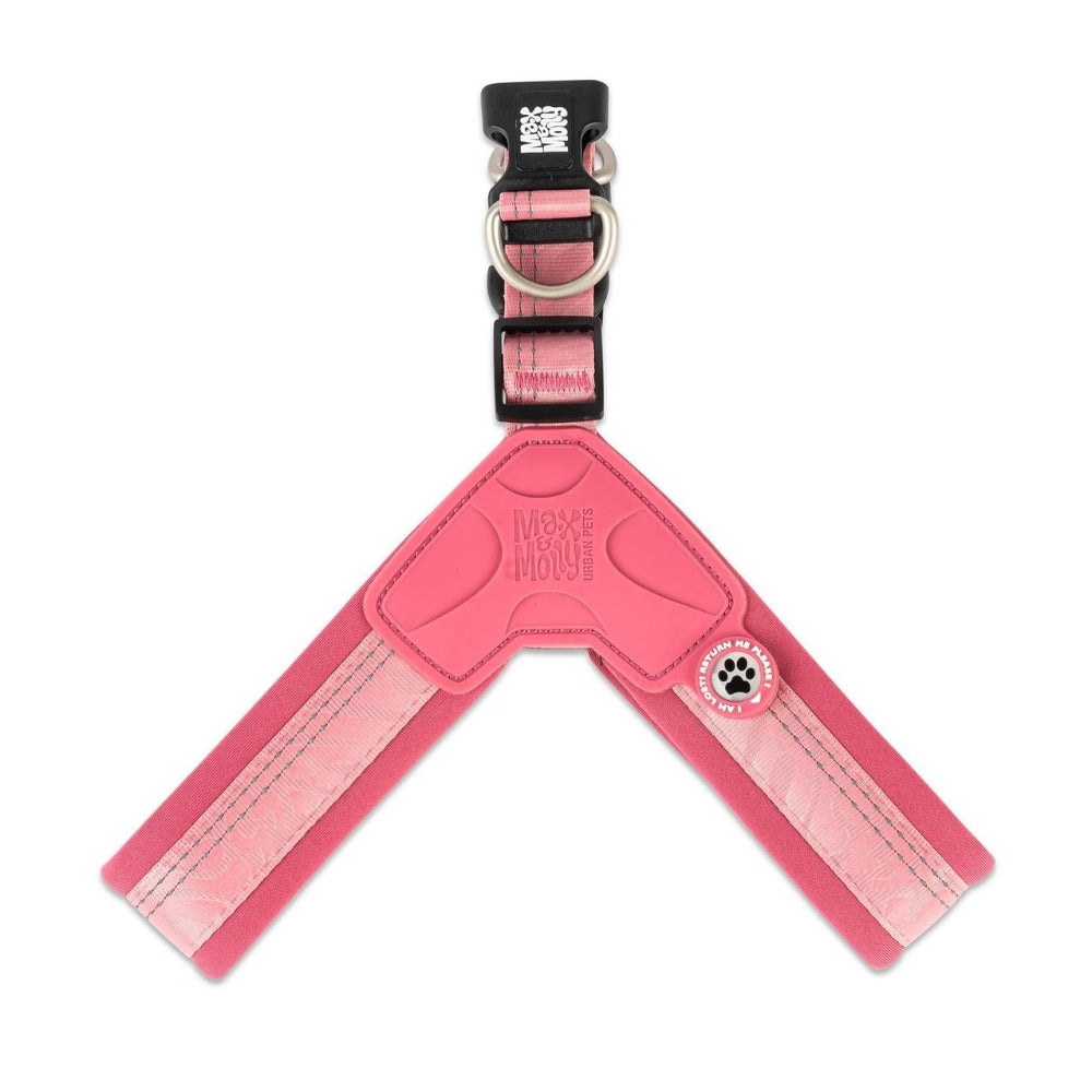 Matrix 2.0 Akıllı Künyeli Q-Fit Köpek Göğüs Tasması - Rose (S)