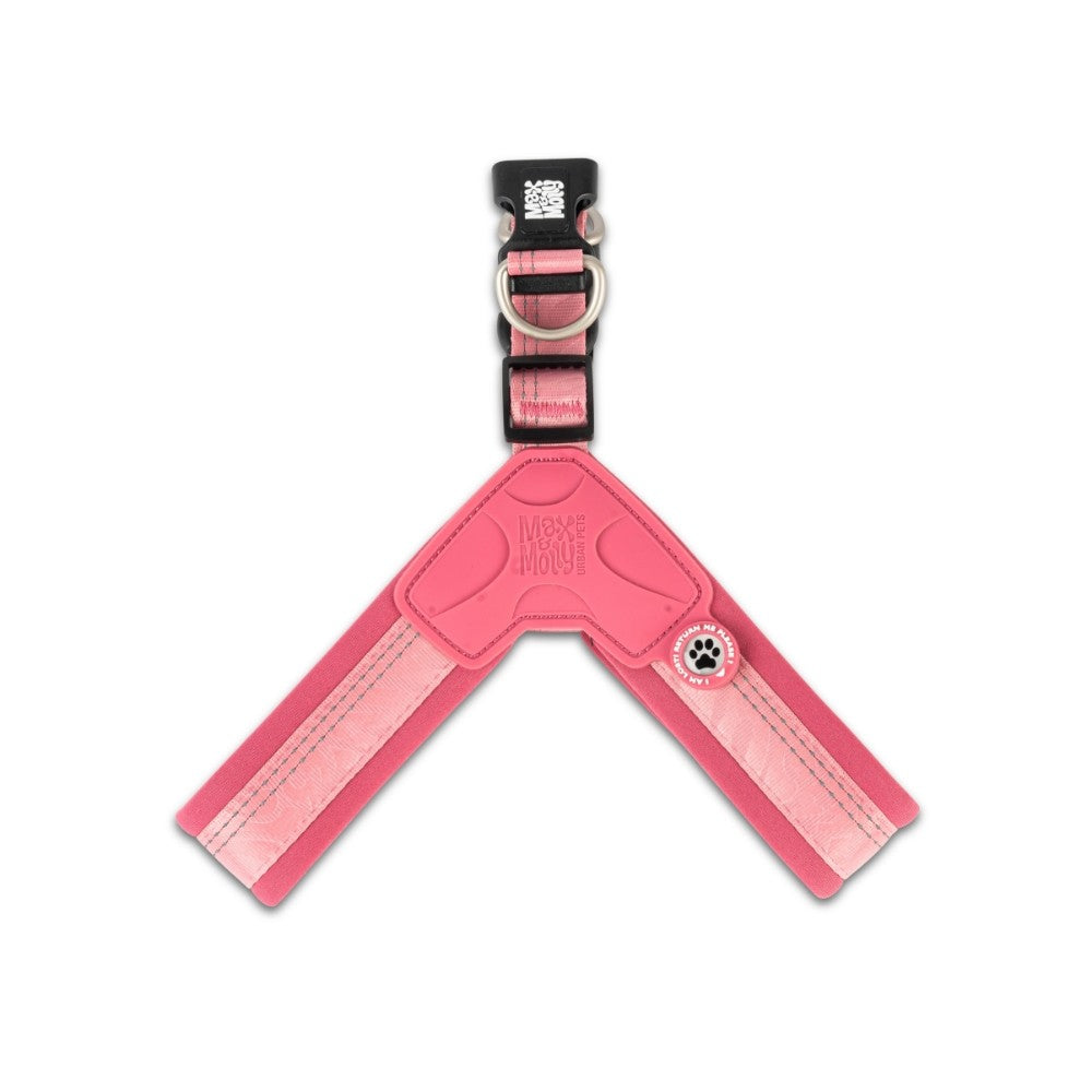 Matrix 2.0 Akıllı Künyeli Q-Fit Köpek Göğüs Tasması - Rose (XL)