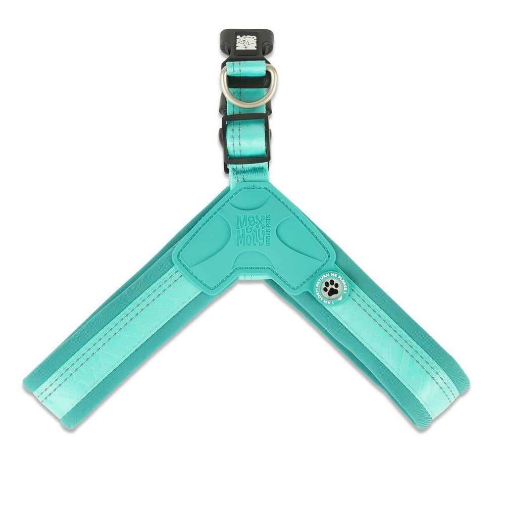 Matrix 2.0 Akıllı Künyeli Q-Fit Köpek Göğüs Tasması - Turquoise (S)