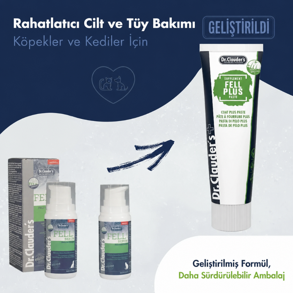 Dr.Clauder's Fell Plus Tüy ve Deri Destekleyici Macun 100gr