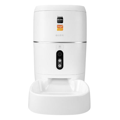 S-link SL-23 Otomatik Yem Kabı 3MP Kamerali Iki Yönlü Ses 6L Wifi Tuya Destekli Akıllı Kedi köpek Besleyici
