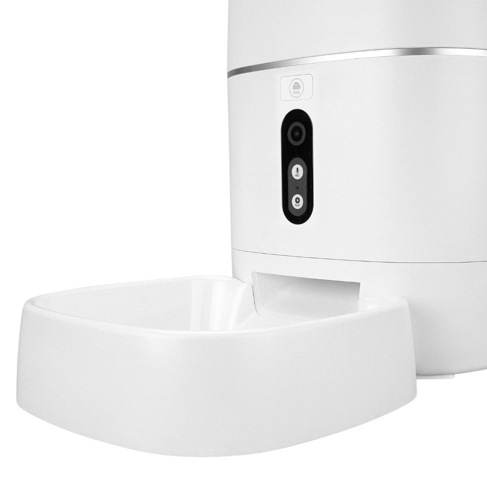 S-link SL-23 Otomatik Yem Kabı 3MP Kamerali Iki Yönlü Ses 6L Wifi Tuya Destekli Akıllı Kedi köpek Besleyici