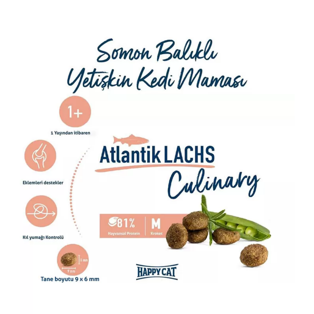 Happy Cat Culinary Atlantik Lachs 4 Kg Kedi Maması