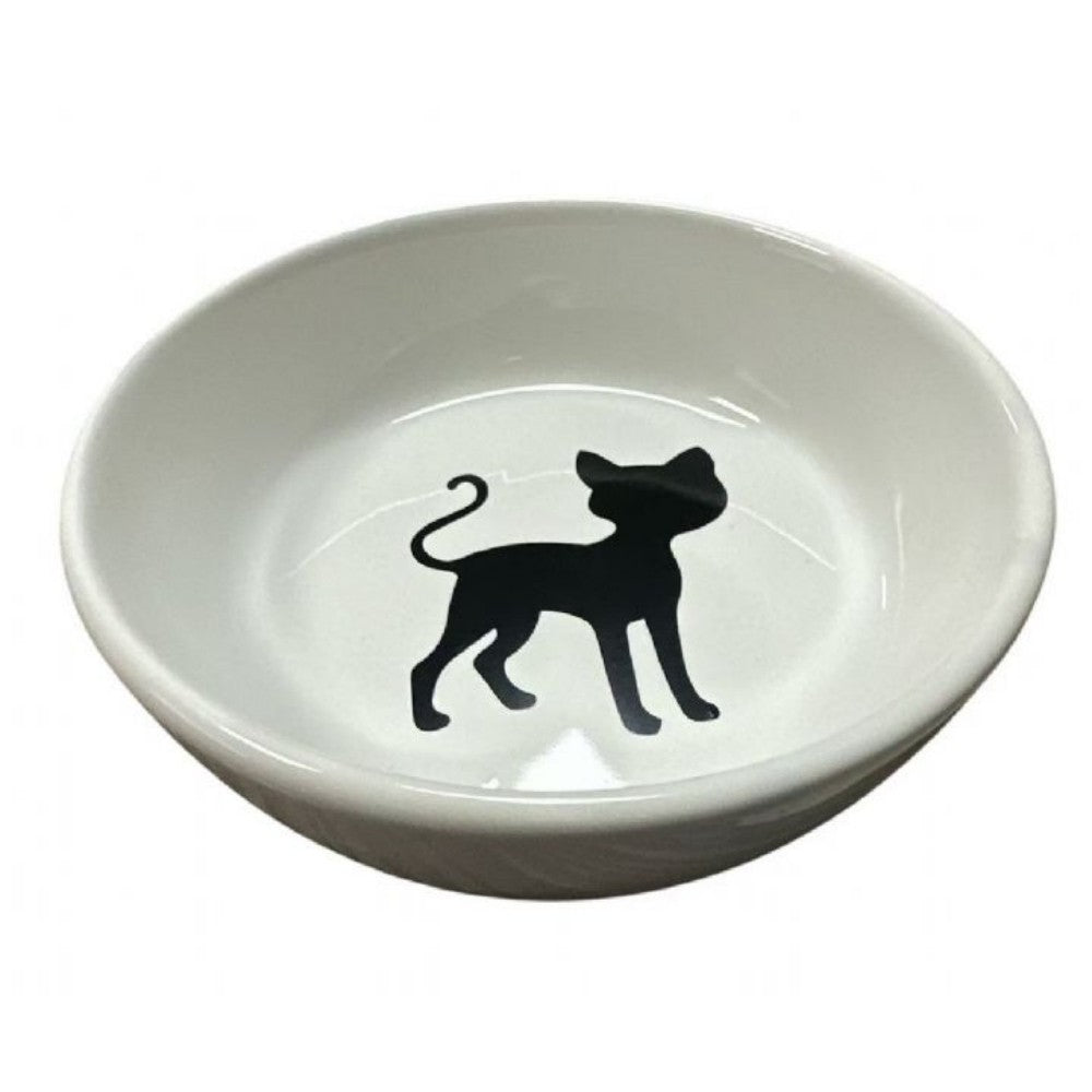SamPaws Seramik Mama Kabı Kedi Figürlü 250ml