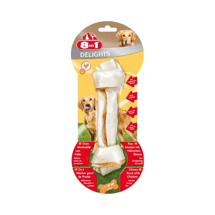 8IN1 Delights Bones Köpek Ödül Kemiği Tavuklu L - 85GR
