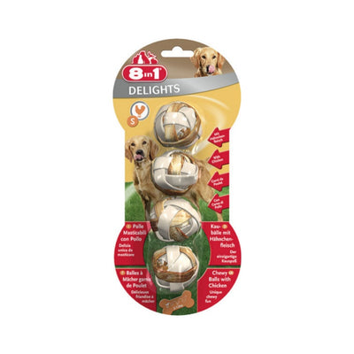 8IN1 Delights Balls Köpek Ödül Kemiği Tavuklu XS - 36GR
