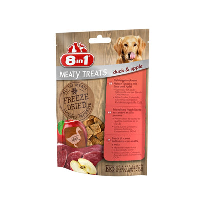 8IN1 Meaty Treats Freeze Dried Köpek Ödül Maması - Ördekli & Elmalı - 50GR