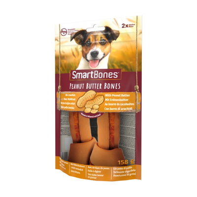SmartBones Köpek Ödül Kemiği Yer Fıstığı Ezmeli Medium (2li) 158g