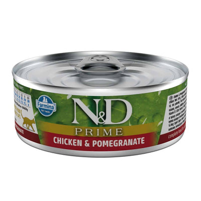 N&D Prime Tahılsız Tavuk&Nar 70gr Yaş Kedi Konservesi