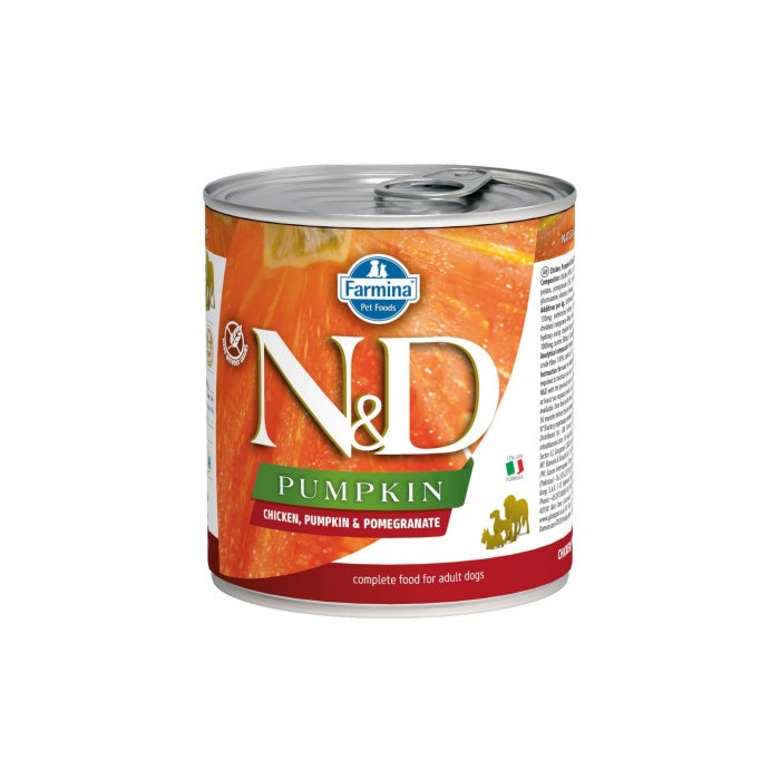 N&D Pumpkin Tahılsız Tavuk&Balkabağı&Nar 285gr Yaş Köpek Konservesi