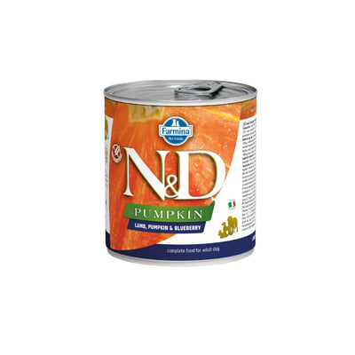 N&D Pumpkin Tahılsız Kuzu&Yaban Mersini&Balkabağı 285gr Yaş Köpek Konservesi