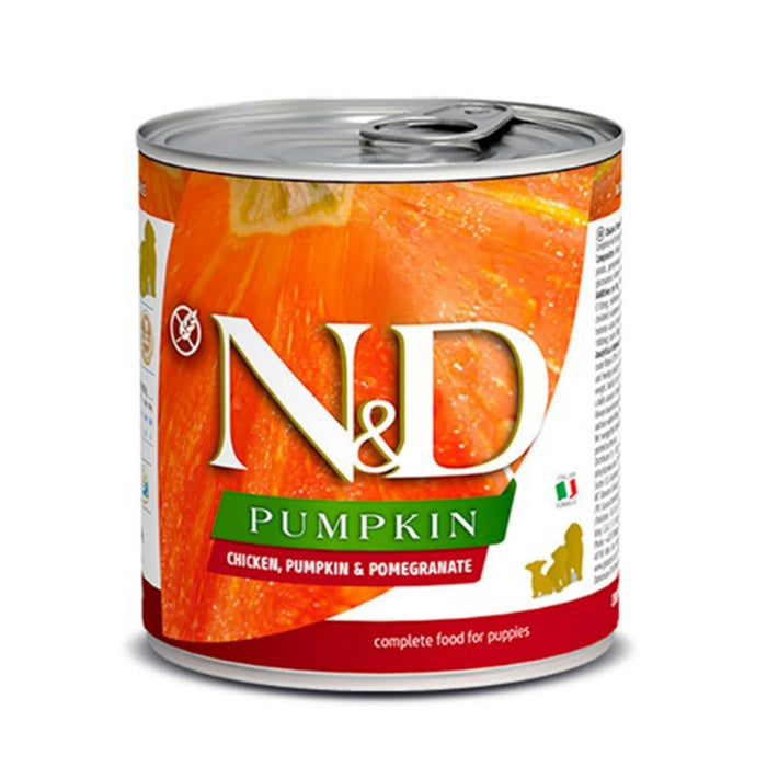 N&D Pumpkin Tahılsız Tavuk&Balkabağı&Nar 285gr Yavru Yaş Köpek Konservesi