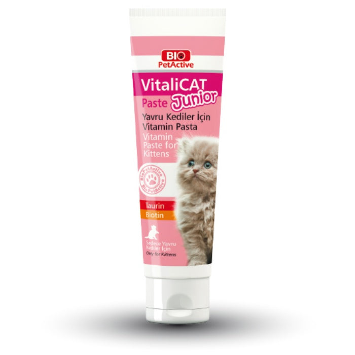 Bio Pet Active Vitalicat Kitten Yavru Kediler İçin Vitamin Paste Macunu 100gr